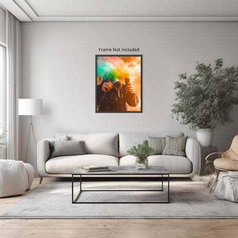 Posterizer-gritty street art-colorful poster-graffiti artist making art -4-Retro Art-Abstract & Modern Art-Gift for Street Art, Mural Fans- unfram...